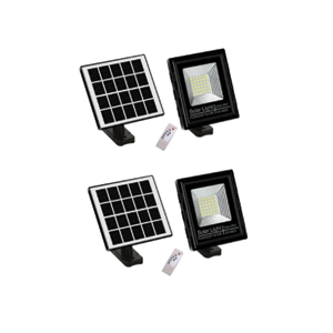 *Pack of 2* 25W Outdoor Solar LED Flood Light With Remote - GD-8625